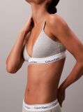 Γκρι Τριγωνικό Bralette Με Ελαφριά Επένδυση - Icon Cotton Modal  Γυναίκα