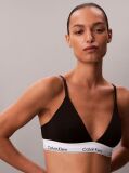 Μαύρο Τριγωνικό Bralette Με Ελαφριά Επένδυση - Icon Cotton Modal  Γυναίκα