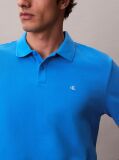 Μπλε Polo T-Shirt Από Βαμβάκι Πικέ  Άνδρας