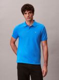Μπλε Polo T-Shirt Από Βαμβάκι Πικέ  Άνδρας