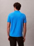 Μπλε Polo T-Shirt Από Βαμβάκι Πικέ  Άνδρας