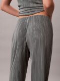 Grey Plisse Pull On Trousers  Women