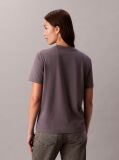 Γκρι Κλάσικό T-Shirt Με Μονόγραμμα Και Παγιέτες  Γυναίκα