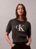 Grey Monologo Cropped Jumper  Women