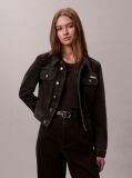 Μαύρο 90s Denim Crop Τζάκετ  Γυναίκα