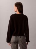 Black Smooth Cotton Monogram Jacquard Top  Women
