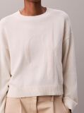 White Smooth Cotton Monogram Jacquard Top  Women