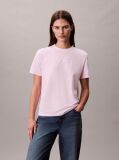 Ροζ Κλασικό T-Shirt Με Foil Λογότυπο  Γυναίκα