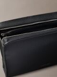 Black Foil Embossed Logo Pouch  Men