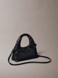 Black Puffer Emblem Logo Small Bag  Women