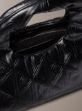 Black Puffer Emblem Logo Small Bag  Women
