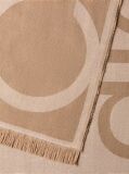 Beige Logo Jacquard Stole  Women