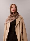 Beige Logo Jacquard Stole  Women