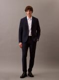 White Long Sleeve Solid Stretch Classic Shirt  Men