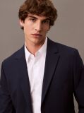 White Long Sleeve Solid Stretch Classic Shirt  Men
