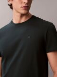 Πράσινο Κοντομάνικο T-Shirt Από Ελαστικό Βαμβάκι Και Slim Γραμμή  Άνδρας