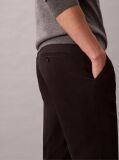 Μαύρο Chino Παντελόνι Σε Slim Γραμμή Από Σατέν  Άνδρας