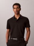 Black Short Sleeve Tech Interlock Polo Shirt  Men