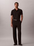 Black Short Sleeve Tech Interlock Polo Shirt  Men