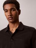 Black Short Sleeve Tech Interlock Polo Shirt  Men