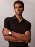 Black Short Sleeve Tech Interlock Polo Shirt  Men
