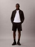 Black Graphic Logo Terry Shorts  Men