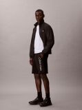 Black Graphic Logo Terry Shorts  Men