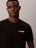 Black Split Graphic Logo T-Shirt  Men
