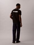 Black Split Graphic Logo T-Shirt  Men