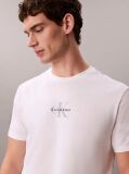 White Monogram Logo T-shirt  Men