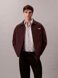 Red 90's Denim Relaxed Shirt Jacket  Men