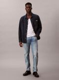 Blue Slim Straight Jeans  Men