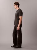 Black Calvin Crewneck Graphic Tee  Men