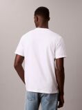 White Calvin Crewneck Graphic Tee  Men