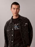 Black Monologo Graphic Relaxed T-Shirt  Men