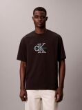Black Monologo Graphic Relaxed T-Shirt  Men