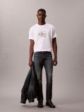 White Monologo Graphic Relaxed T-Shirt  Men