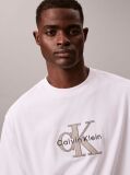 White Monologo Graphic Relaxed T-Shirt  Men