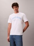 White Embroidered NYC Logo T-shirt  Men