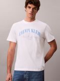 White Embroidered NYC Logo T-shirt  Men