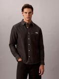Black Classic Fit Chambray Shirt  Men