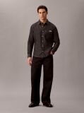 Black Classic Fit Chambray Shirt  Men