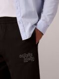 Black Graphic Logo Terry Shorts  Men