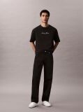 Black Logo Graphic Crew Neck T-Shirt  Men