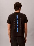 Black Logo Graphic Washed Crew Neck T-Shirt  Men