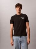 Μαύρο T-Shirt Με Γραφικό Λογότυπο Και Στρογγυλή Λαιμόκοψη  Άνδρας