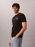 Μαύρο T-Shirt Με Γραφικό Λογότυπο Και Στρογγυλή Λαιμόκοψη  Άνδρας