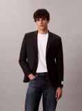 Black Slim Tropical Wool Blazer  Men