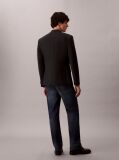 Black Slim Tropical Wool Blazer  Men