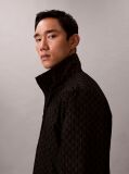 Black Long-Sleeve Nylon Reversible Jacket  Men